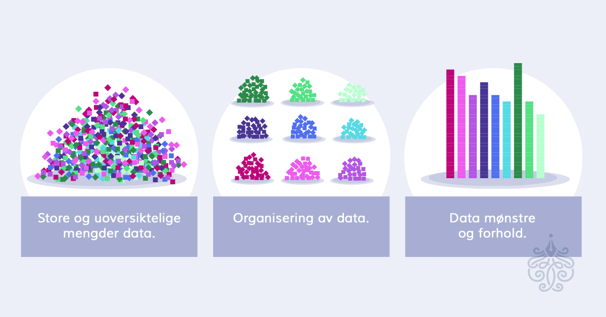 Infografikk organiserer data